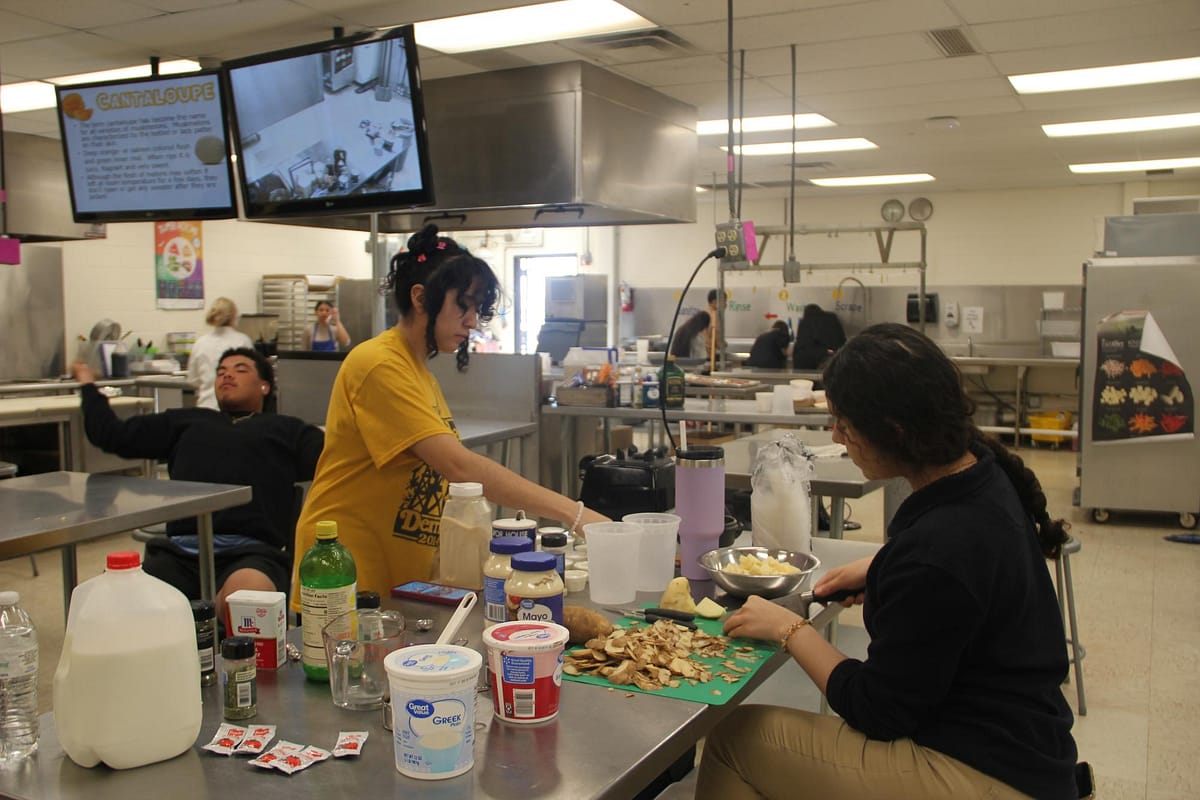 Culinary Arts students working together