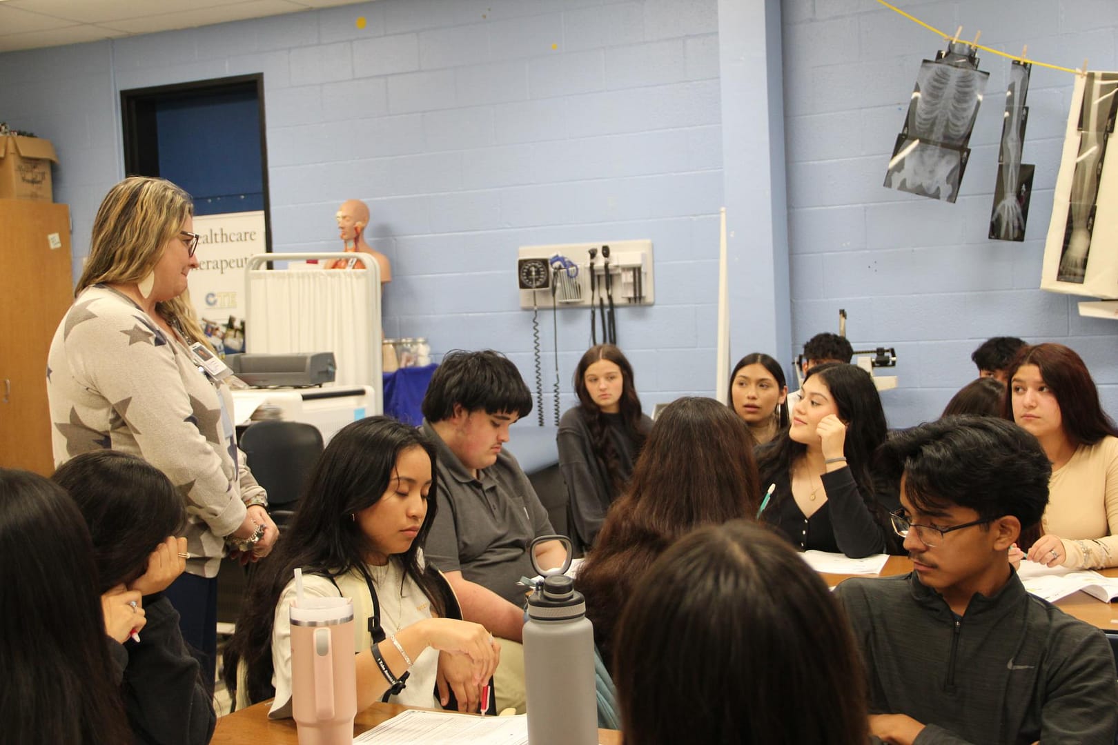Health Science hosting Sandra Vernon, an RN from Navarro Regional Hospital.